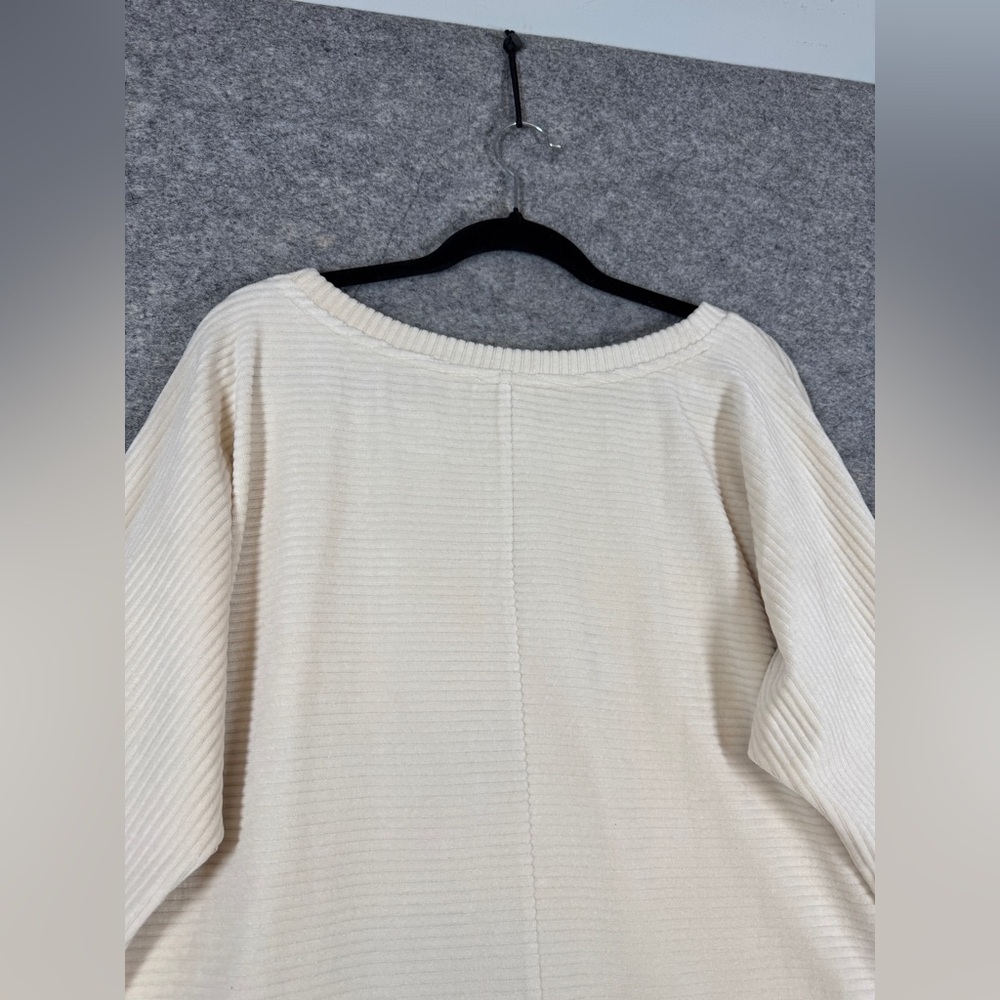 Talbots Cream Cozy Ribbed Knit Sweater - Picture 10 of 14